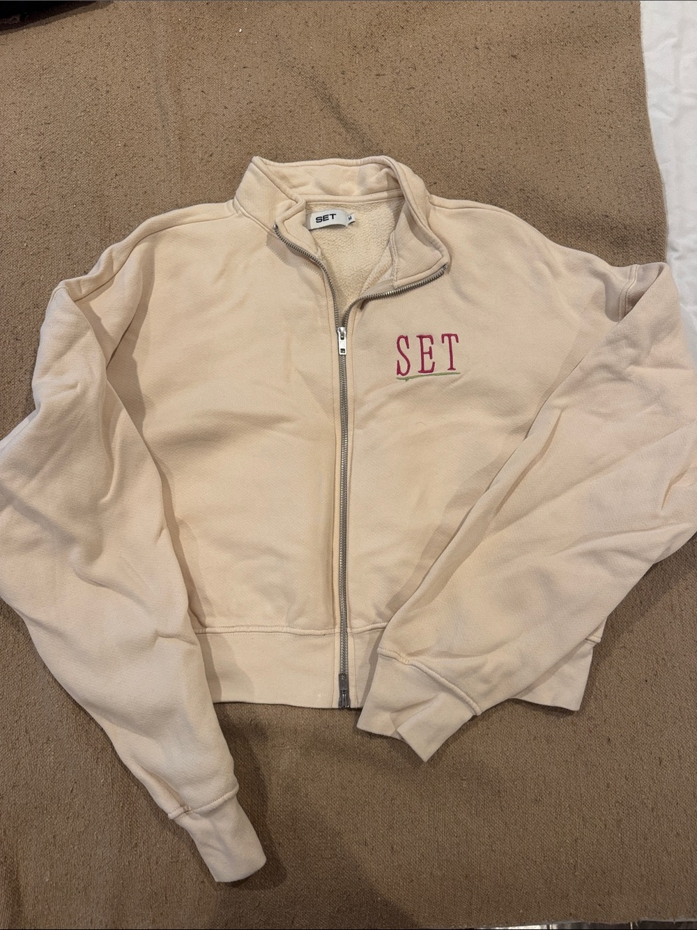 SET Active Resort Cream Zip-Up Women's Jacket